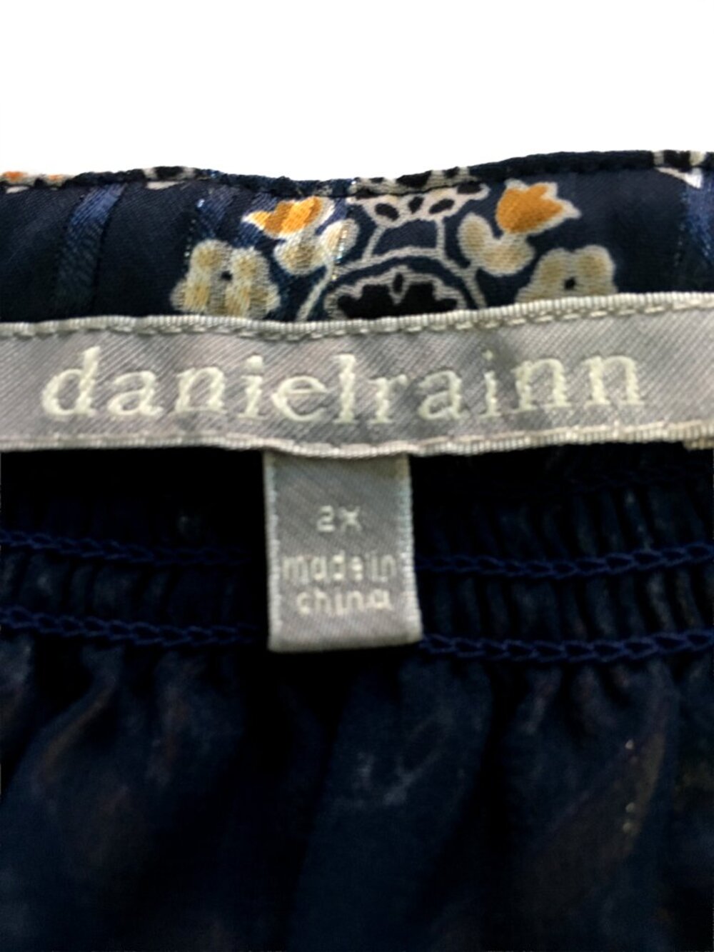 Daniel Rainn Sheer Lined Blouse Size 2X - Picture 4 of 4